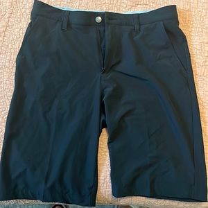 Adidas black golf shorts